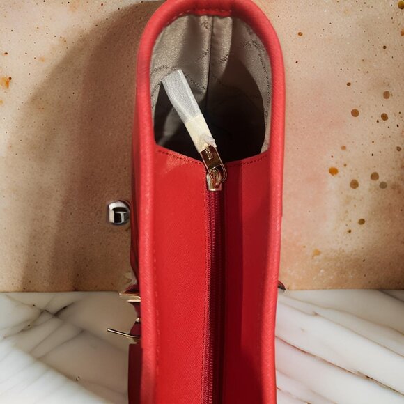 Michale Kors Jet Set Travel Large Red Saffiano Leather Tote Bag - Picture 4 of 4